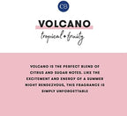 Capri Blue Volcano Scented Candles - Luxury Glass Jar Candles for Home Scented with Tropical Fruit & Sugared Citrus - Soy Wax Blend - Capri Blue Volcano - White Color (8 oz)