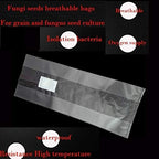 SUCOHANS Mushroom Grow Bags XLS Extra Large Size 10'' x 5.5'' x 24'' /Sealable Spawn/Myco Bags with 0.5 Micron Filter Designed for Mushroom Cultivation Growing (10)