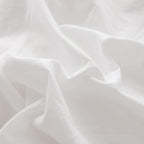 FACE TWO FACE Bedding Duvet Cover Set 3 Pieces 100% Washed Cotton Duvet Cover Linen Like Textured Breathable Durable Soft Comfy (Queen, White)