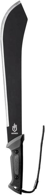 Gerber Gear Gator Bolo 22" Gardening Machete, Full Tang Knife with Plain Edge, Gator Grip and Protective Sheath