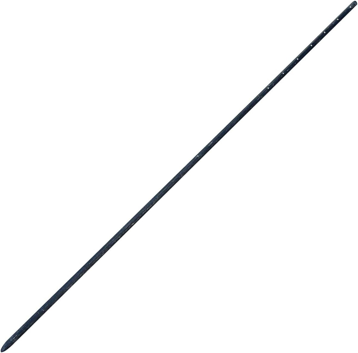 Sandbaggy Round Steel Concrete Form Stakes with Nail Holes - Rust Resistant Coating - Removable, Reusable (5, 3/4 in X 60 in)