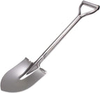 31.5 Inch Short Garden Shovel for Digging in The Yard, Round Point D Handle Shovel, All Stainless Steel Made