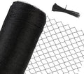 Junflying Bird Netting for Garden, 7.5X65 FT, 1/2“ Mesh, Strong Woven Deer Fence Netting for Garden Protection with Ties, Protect Vegetables, Fruit Trees, Blueberry Bushes, Strawberry Plants