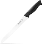 10-Inch Serrated Bread Knife, Premium High Carbon Stainless Steel Blade Knife for Bread with Ergonomic Handle, NSF Certified, DT-30 Series, Black