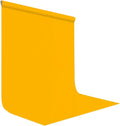 5x7FT Yellow Screen Backdrop Solid Color Screen Photo Backdrop Collapsible High Density Screen for Video Photography and Television
