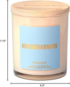 Homesick Scented Candles for Home (Housewarming) - 7.5 oz Long-Lasting Natural Soy Wax Blend Jar Candle Gift for Women & Men for All Occasions, 30-35 Hours Burn Time - Notes of Cotton & Water Lily