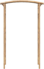 vidaxl Bamboo Garden Arch Arbor-Trellis-pergola 73.6" H x 46.5" L ic Farmhouse Style Patio Decoration Water- Outdoor