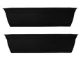 The HC Companies Eclipse Window Planter Box, 24 Inch, Black, 2-Pack
