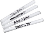 Pack of 100 Custom LED Party Foam Light Sticks Batons for Wedding, Parties, Birthdays, Guests, Party, DJ, Concerts, Festivals, Events, Promotions 3 Color Lighting Modes Batteries 16"
