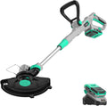 Litheli 20V Cordless String Trimmer and Edger, 12" Electric Weed Wacker with Auto Line Feed, Includes 2.0Ah Battery and Charger.
