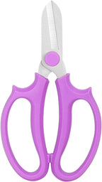 Gardening Scissor Purple Sharp Blade Alloy Steel Garden Shears for Cutting Flowers Trimming Plants of Yard Florist Rose Herb Hedge and Fruits Picking