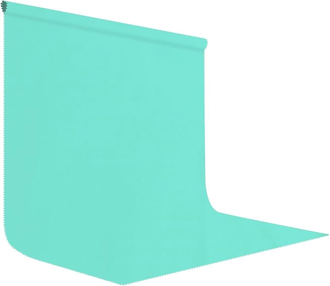 10x10FT Lake Blue Screen Backdrop for Photography, Chromakey Blue Photo Background Curtain Seamless for Video Meeting Photoshoot Party