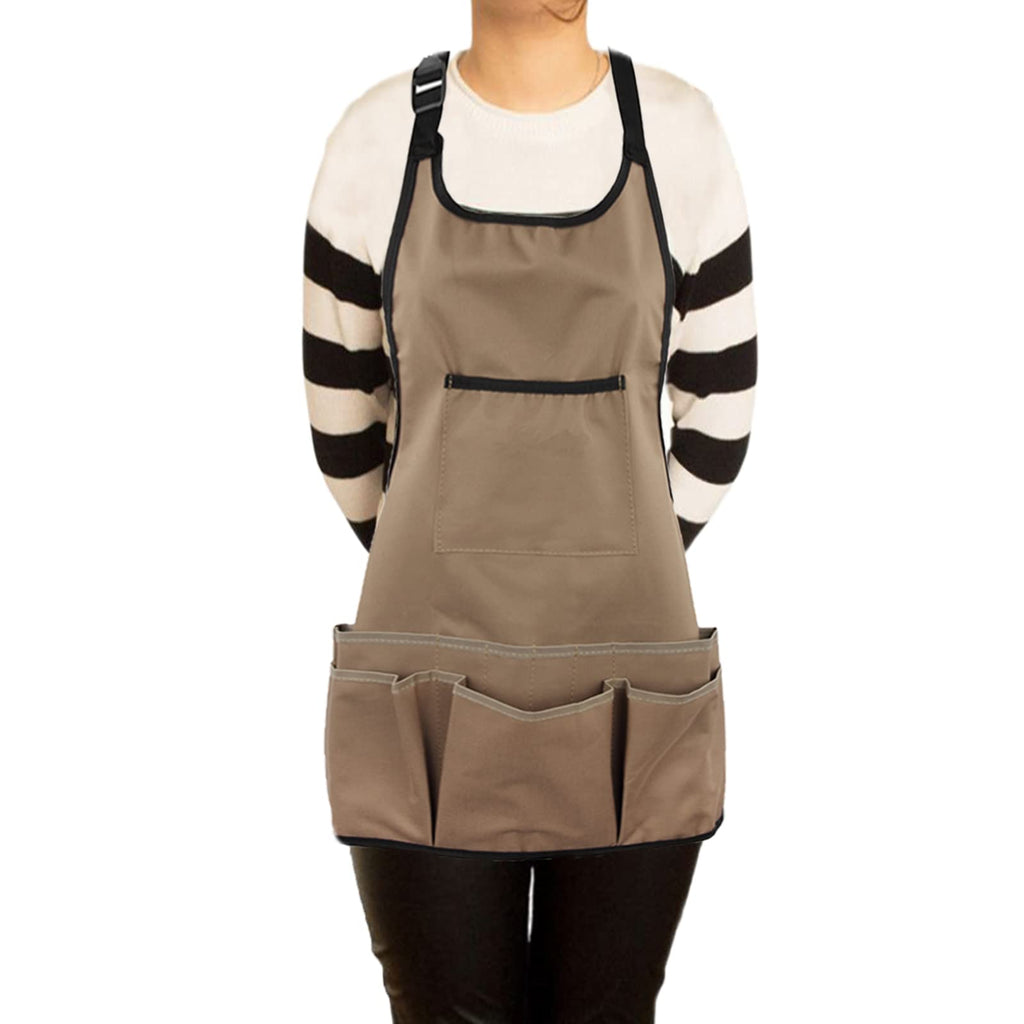 PATILWON Gardening Apron with Large Pockets for Women, 14 Pockets Waterproof Tool Apron, Work Apron Heavy Duty, Size M to XL