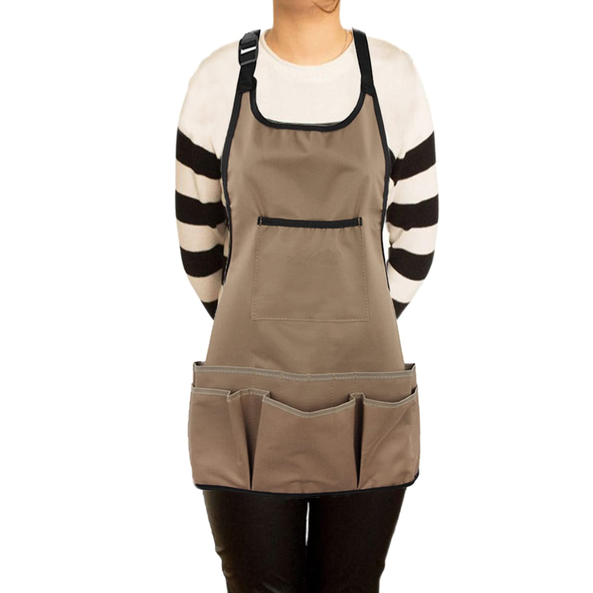 PATILWON Gardening Apron with Large Pockets for Women, 14 Pockets Waterproof Tool Apron, Work Apron Heavy Duty, Size M to XL