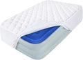 Twin Air Mattress Pad Sheets Cover, Air Mattress Topper Protector Plush Quilted, Soft Breathable and Noiseless Down Alternative Mattress Pad with Deep Pocket Fits Up to 16 inch Mattress