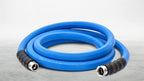 BluSeal Hot/Cold Water Rubber Garden Hose, 100% Rubber, Ultra-Light, Super Strong, 500 PSI, 50F to 190F Degrees, High Strength Polyester Braided (5/8" x 6')