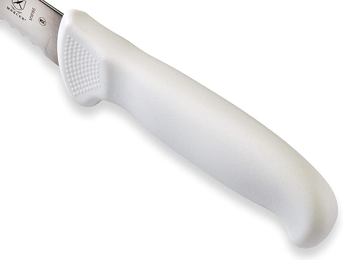 Mercer Culinary Ultimate White 5" Wavy Edge Utility Knife