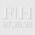 Personalized Wedding Embosser | Custom Made with Initials or Monograms for Couples | Elegant Designs for Stationery, Invitations, Napkins, and More (Design 8)
