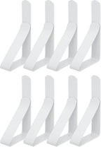 uxcell 8 Pack Tablecloth Clips, Stainless Steel Table Cloth Cover Clamps, 2.95" x 1.77" Windproof Holder Clips for Home Party Picnic Wedding Camping Dining Tables, White