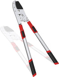 GARTOL Heavy-Duty Extendable Loppers, 28"-41" Telescopic Tree Trimmer, Double Ratcheting Branch Cutter, Anvil Lopper for Thick Branches, Cuts 2" Dry Wood