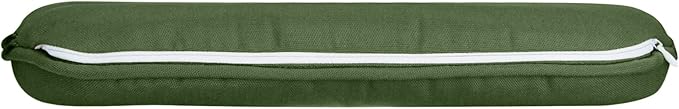 SleepMan Outdoor 17"x16" Chair Cushions with Ties Set of 4, Water Resistant All Weather U-Shape Seat Pads for Patio Garden Furniture Indoor (Set of 4, Moss Green)