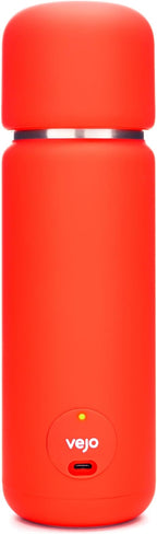 Vejo Personal Blender Powder-Powered Blending System | No Shaking | No Clumps | No Prep | Easy One-Button Design | USB Rechargeable Blender | Red