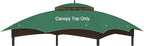 Replacement Gazebo Canopy Top Cover for 10 x 12, Double Tiered Waterproof Canopy Roof for Lowe's Allen Roth Gazebo #GF-12S004B-1(Green)