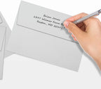 LUXPaper A7 Invitation Envelopes | Peel & Press | 5 1/4" x 7 1/4" | Gray | 80lb. Text | 100% Cotton | 50 Qty