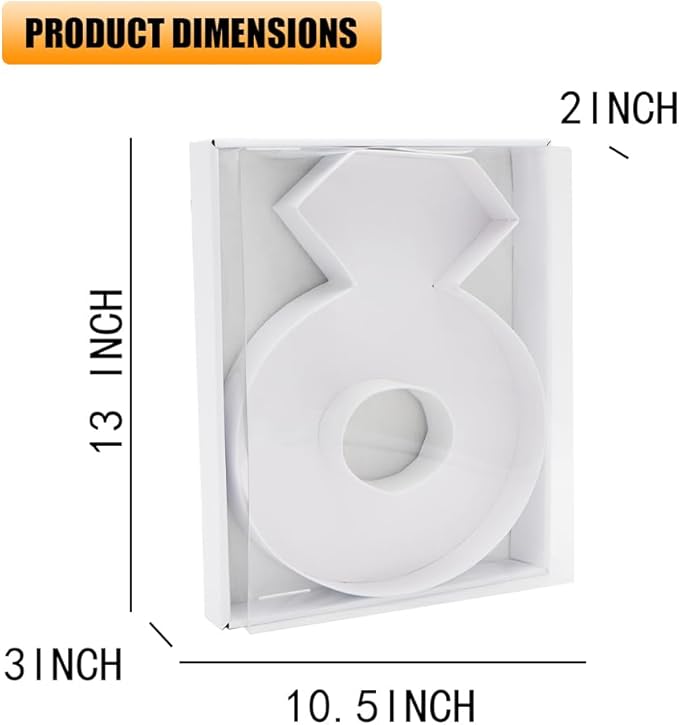 12" Fillable Cardboard Letter Charcuterie Gift Cupcake Box With Cover Sweets Packaging (RING)