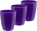 Santino 5.9 Inch ORCHIDEA Self Watering Pots for Orchids in Violet (Set of 3) - Decorative Wicking Planter with w/Great Aerification, Drainage and Water Level Indicator