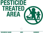 Lawn Treatment Application Stakes & NEW JERSEY Signs (Premium Style Stakes / 500 pc. Pack)