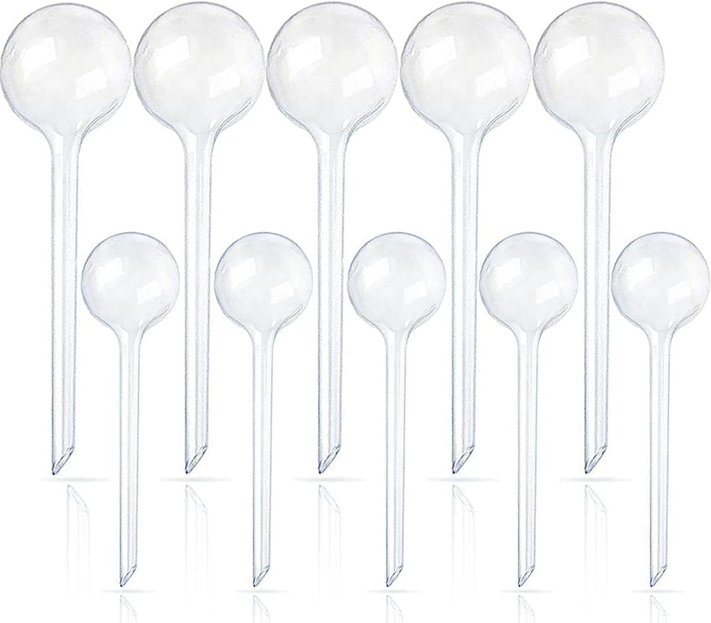10 Pcs Clear Plant Watering Globes,Plastic Self-Watering Bulbs,Flower Automatic Watering Device,Garden Waterer for Plant Indoor Outdoor