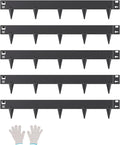 VEVOR Steel Landscape Edging, 5 Packs 39 x 3 in Rust-Resistant Metal Landscape Edging, Bendable Garden Edging Border, Heavy Duty Lawn Edging, Easy-to-Install, Flower Bed Yard Pathway Divider Black