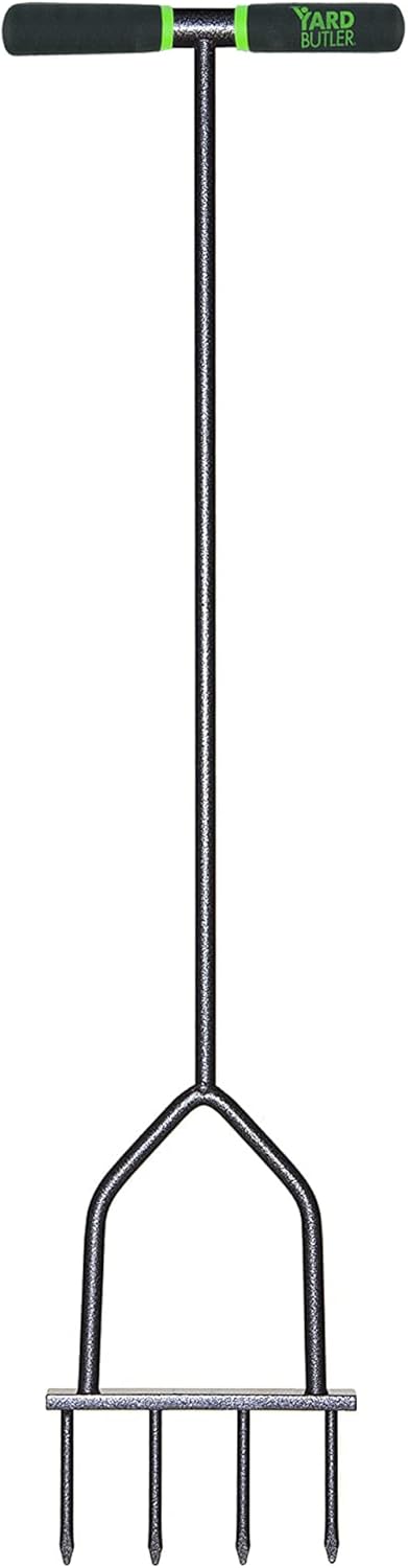Yard Butler Aerators - Durable for Easy Lawn Care & Healthy Growth - Prevent Lawn Damage by Breaking Up Compaction - Ergonomic Gardening Tool, Spike Aerator