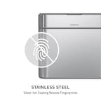 simplehuman Compost Caddy, Detachable and Countertop Bin, 4 Liter / 1.06 Gallon, Brushed Stainless Steel