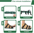 Aerator Shoes with Adjustable Strap,Heavy Duty Spikes for Grass Aerating Patio Garden,Fully Assembled Aerating Shoes for Yard Patio Lawn Garden