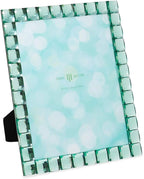 Isaac Jacobs Decorative Sparkling Light Green Jewel Picture Frame, Photo Display & Home Décor (8x10, Light Green)