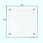 HELPLEX Picture Frames, 1 Pack 4x4 inch Acrylic Picture Frame Clear 4 x 4 Photo Frames Magnetic Picture Frames Ready for Tabletop Display, Effectively Protect Photos from Fading and Yellowing