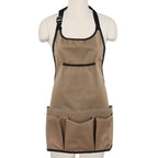 PATILWON Gardening Apron with Large Pockets for Women, 14 Pockets Waterproof Tool Apron, Work Apron Heavy Duty, Size M to XL