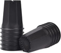 BangQiao 10 Pack 5.30 Inch Black Plastic Deep Nursery and Seedling Pots, Round Planter Container for Transplanting, Cutting, Succulent