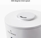 Hey Dewy Wellness Humidifier - for home, office, bathroom spa, or bedroom, with cool utrasonic mist hydration (Slate)