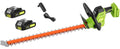 SUNCHERS 20V Max Hedge Trimmer Cordless, 22 Inch Tree Trimmer with 2 Batteries and Charger, Handheld Electric Trimmers, Grass Shrub Pruning Cutter, Lightweight & Compact Hedge Shear for Garden, Lawn