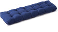 IPYNBAP Outdoor Bench Cushion, 48x18x5 Inch, Waterproof Bench Cushion for Outdoor/Indoor Furniture, Tufted Patio Bench Seat Cushion, Fade Resistant Outdoor Cushions for Porch Swing Couch, Navy Blue