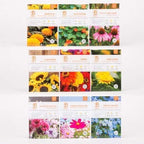 Seed Starter Kit – Flowers | Non-GMO | Heirloom Seed Packets | Natural Wood Row Markers