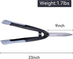 Garden Hedge Shears for Trimming and Shaping Shrubs with SK5 High Carbon Steel Non-Stick Blades, Shock-Absorbing Bumpers & Lightweight Handles
