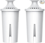 AQUA CREST Replacement for Brita® Water Filter, Pitchers and Dispensers, Classic OB03, Mavea® 107007, and More, NSF Certified Pitcher Water Filter, 2 Count