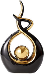 Norrclp Home Decor Modern Abstract Art Ceramic Statue Table Decorations for Dining Room Living Room Office Centerpiece