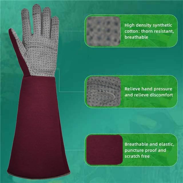 3-in-1 Gloves for Gardening, Farming & Cleaning, Stab-Proof, Anti-Slip, Wear-Resistant, Comfort, Breathable, Durable