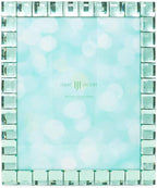 Isaac Jacobs Decorative Sparkling Light Green Jewel Picture Frame, Photo Display & Home Décor (8x10, Light Green)