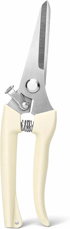 Pruning Shears, Gardening Scissors Garden Shears, Stainless Steel Garden Scissors with Comfortable Grip for Flowers, Herbs & Light Trimming, 1 Pack